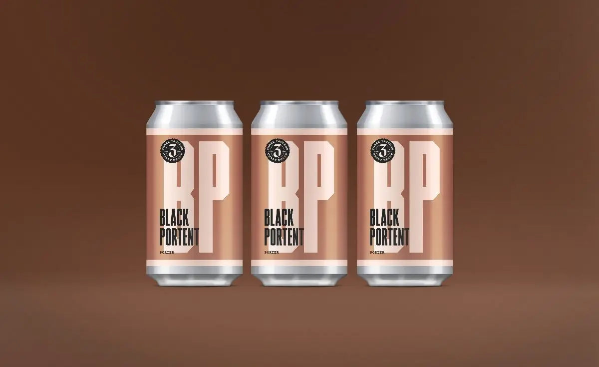 cans of three taverns black portent