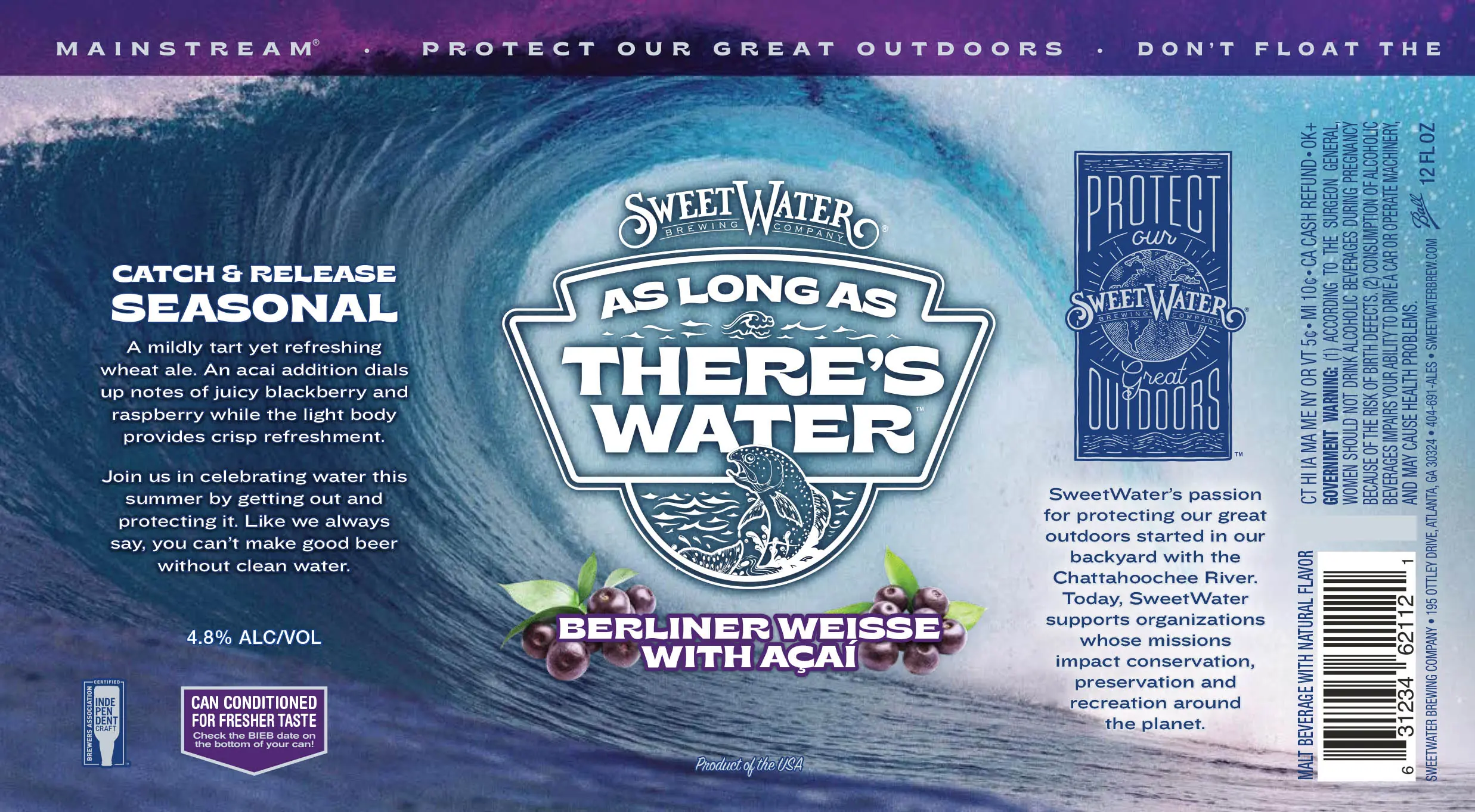 As Long AS There's Water Label